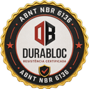 Selo ABNT NBR 6136, Durabloc, resistência certificada